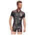 NEK - felpa nera uomo con zip e inserti rossi - XL