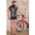 NEK - felpa nera uomo con zip e inserti rossi - XL