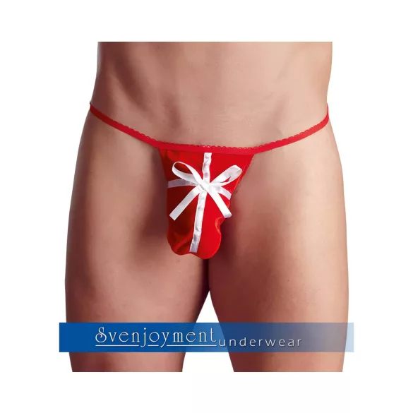 Tanga uomo natalizio - rosso (S-L)