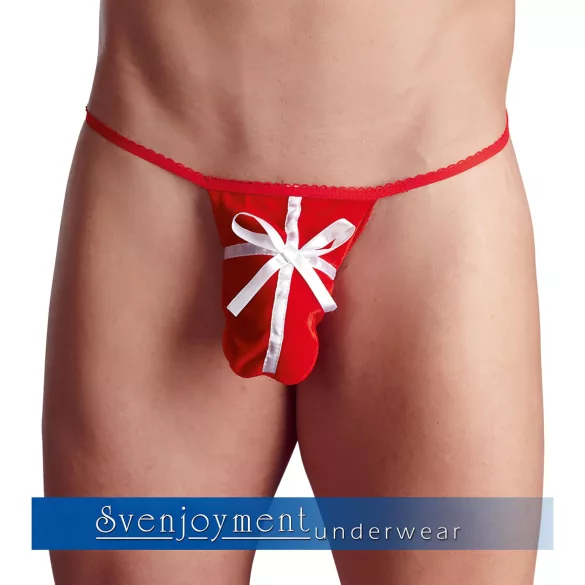 Tanga uomo natalizio - rosso (S-L)