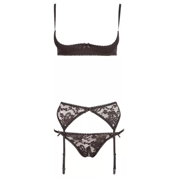 Cottelli - set erotico 3 pezzi - nero - 80B/M