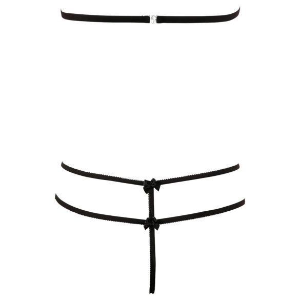 Cottelli - completo intimo aperto in pizzo - nero