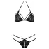 Cottelli - completo intimo aperto in pizzo - nero - M