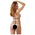 Cottelli - completo intimo aperto in pizzo - nero - L