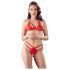 Cottelli - Set di reggiseno in pizzo aperto (rosso) - XL