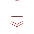 Cottelli - Set di reggiseno in pizzo aperto (rosso) - XL