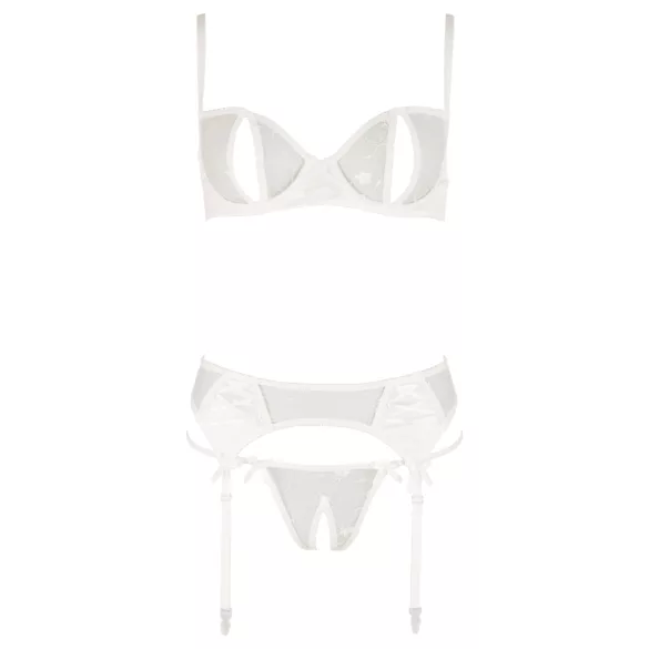Abierta Fina - reggiseno set donna - pizzo sexy nero