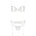 Abierta Fina - reggiseno set donna - pizzo sexy nero