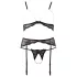 Abierta Fina - set lingerie in pizzo con perle