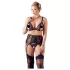 Cottelli Plus Size - Set intimo donna curvy - pizzo nero