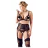 Cottelli Plus Size - Set intimo donna curvy - pizzo nero