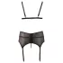 Cottelli Plus Size - Set intimo donna curvy - pizzo nero - XXL