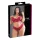 Cottelli Plus Size - set reggiseno e slip in pizzo morbido - rosso - 2XL