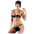 Cottelli - set reggiseno con anelli metallici - nero
