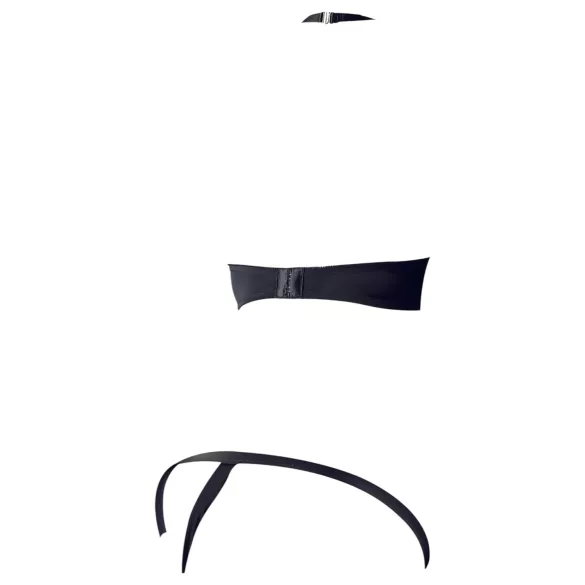 Cottelli - set reggiseno con anelli metallici - nero