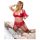 Cottelli Taglie Forti - Duo Lingerie Versatile (Rosso) - 95E/2XL