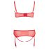 Cottelli Taglie Forti - Duo Lingerie Versatile (Rosso) - 95E/2XL