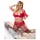 Cottelli Plus Size - duo di lingerie modulabile (rosso) - 95F/2XL