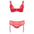 Cottelli Plus Size - duo di lingerie modulabile (rosso) - 95F/2XL