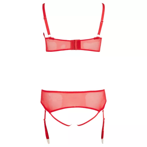 Cottelli Plus Size - duo di lingerie modulabile (rosso) - 95F/2XL