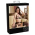 Abierta Fina - incanto di pizzo scintillante - completo reggiseno (nero)