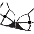 Abierta Fina - incanto di pizzo scintillante - completo reggiseno (nero)