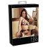 Abierta Fina - Magia di pizzo scintillante - set reggiseno (nero) - XL