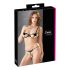 Cottelli - set reggiseno ricamato brillante - nero