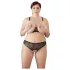 Cottelli Plus Size - set reggiseno perle - nero