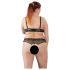 Cottelli Plus Size - Set Reggiseno Perle (nero) - XL