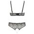 Cottelli Plus Size - Set Reggiseno Perle (nero) - XL