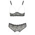Cottelli Plus Size - Set Reggiseno Perle (nero) - XL