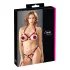 Cottelli - set reggiseno aperto con anelli metallici (rosso) - M/L