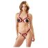 Cottelli - set reggiseno aperto con anelli in metallo (rosso) - M/L