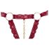 Cottelli - set reggiseno aperto con anelli in metallo (rosso) - M/L
