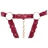 Cottelli - set reggiseno aperto con anelli metallici (rosso) - M/L