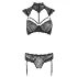 Cottelli - set reggiseno in pizzo con colletto (nero)