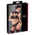 Cottelli - Set reggiseno in pizzo con colletto (nero) - 80B/M