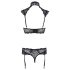 Cottelli - Set reggiseno in pizzo con colletto (nero) - 80B/M