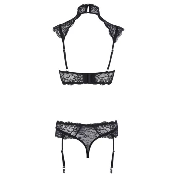 Cottelli - set reggiseno in pizzo con colletto (nero) - 85B/L