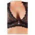 Cottelli Plus Size - elegante completo di pizzo e strass (nero) - 2XL