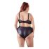 Cottelli Taglie Forti - Reggiseno e Slip con Fasce Incrociate (Nero)