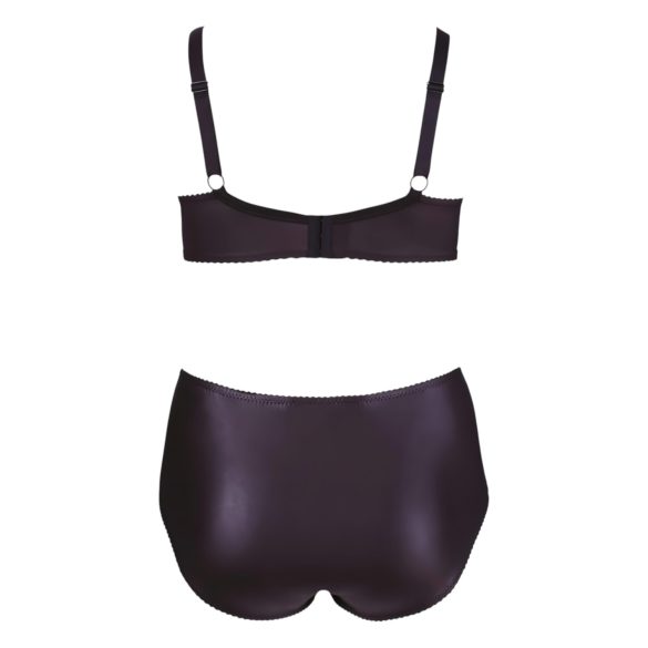Cottelli Taglie Forti - Reggiseno e Slip con Fasce Incrociate (Nero)