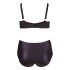 Cottelli Taglie Forti - Reggiseno e Slip con Fasce Incrociate (Nero)