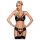 Obsessive 818-SEG-1 - completo intimo nero con strass - L/XL