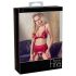 Abierta Fina - Set intimo rosso con catene scintillanti - M