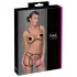 Cottelli - body harness con catene decorativo - 2 pezzi - nero - M