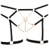 Cottelli - body harness con catene decorativo - 2 pezzi - nero - L