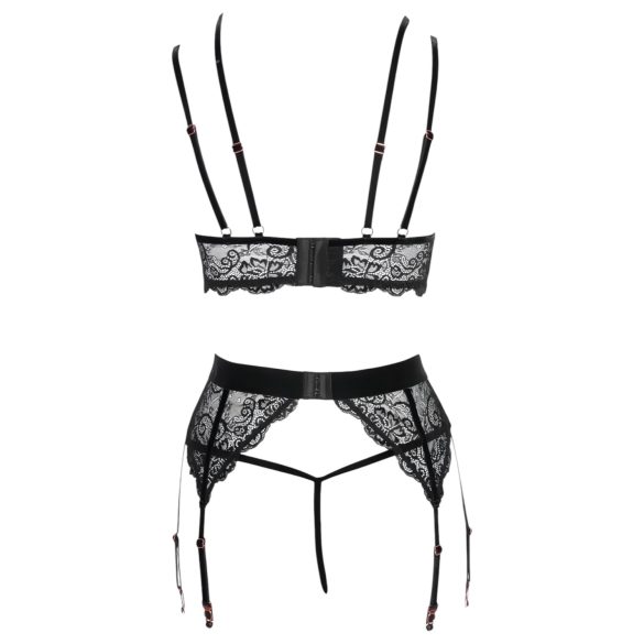Abierta Fina - set intimo in pizzo nero - L
