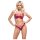 Completo reggiseno lucido rosso Cottelli Party